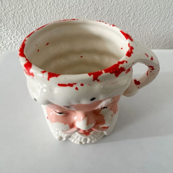 VINTAGE SANTA MUG from 1950's 3" NAPCOWARE CHRISTMAS x435/M HOLIDAYS - Picture 3 of 8